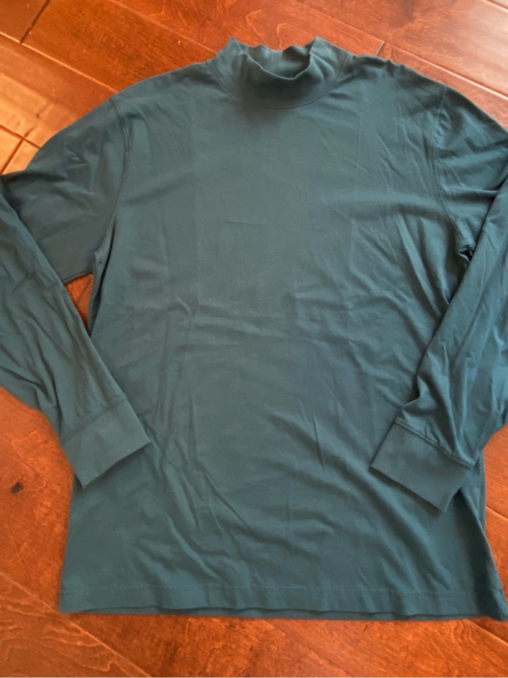 L.L. Bean Men's Carefree Unshrinkable Mock Neck Long Sleeve Shirt
